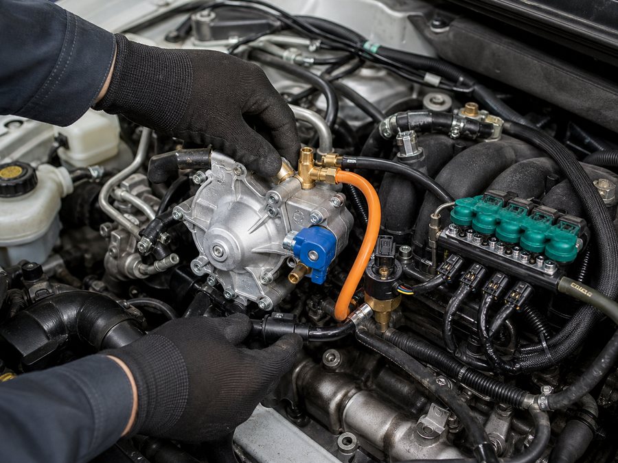 LPG reducer and injectors install — Autogas MD